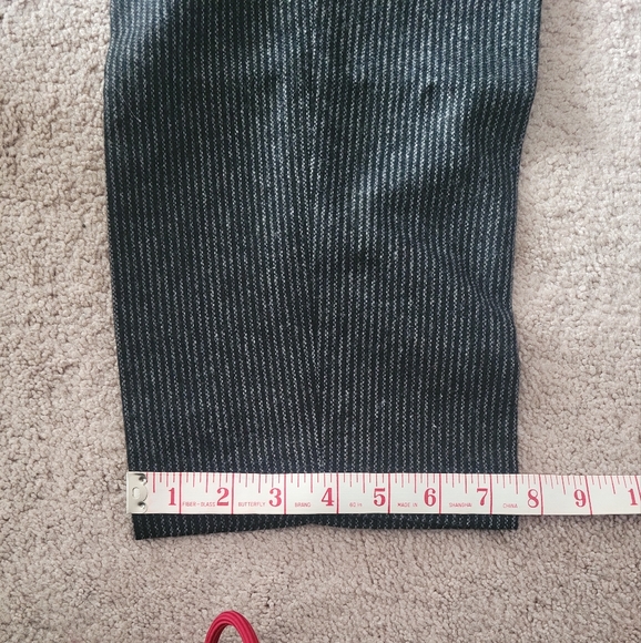 Petite Pinstripe Wool High Waisted Dress Pants NWT - Picture 8 of 10
